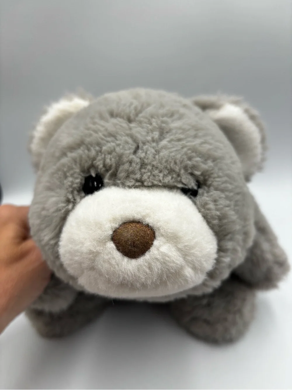 Vintage GUND Snuffles Smiling Bear Plush Gray 10.5” 4060742